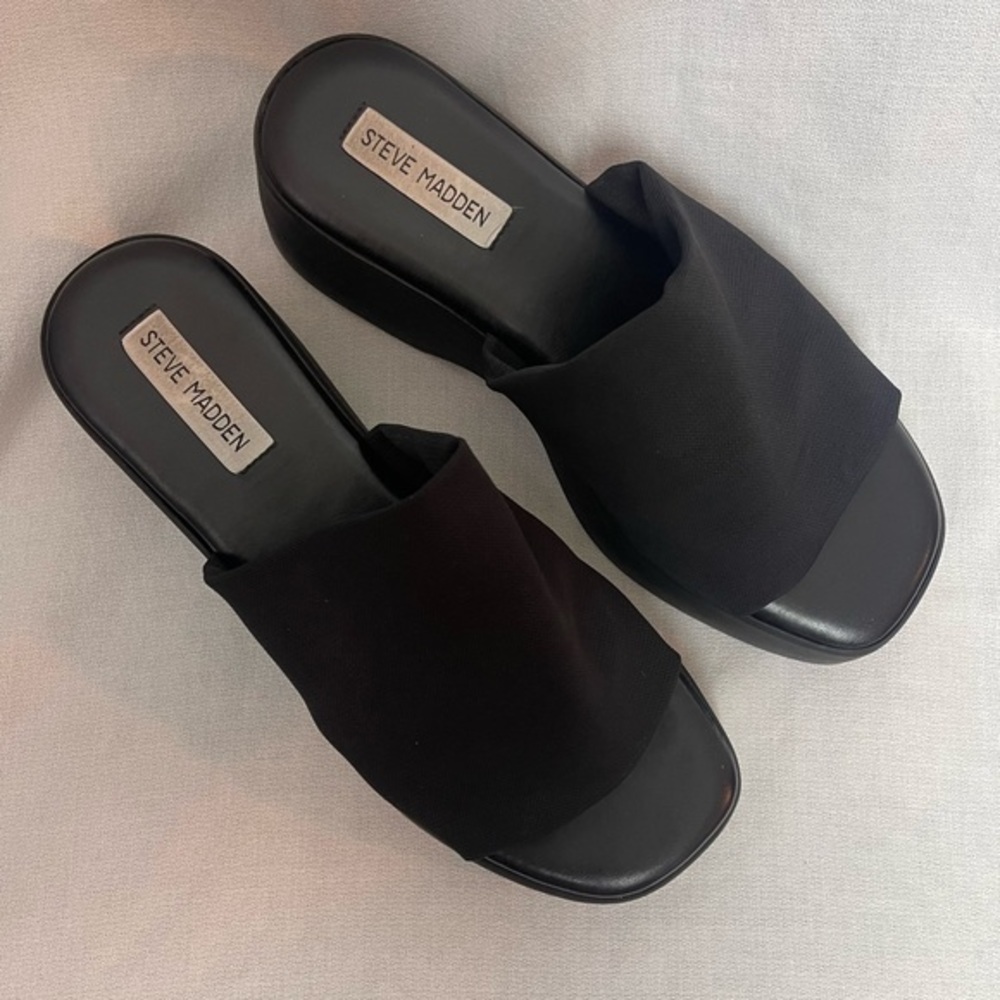 Steve Madden Y2k 90's Slinky 30 Slides Sandals Pl… - image 3